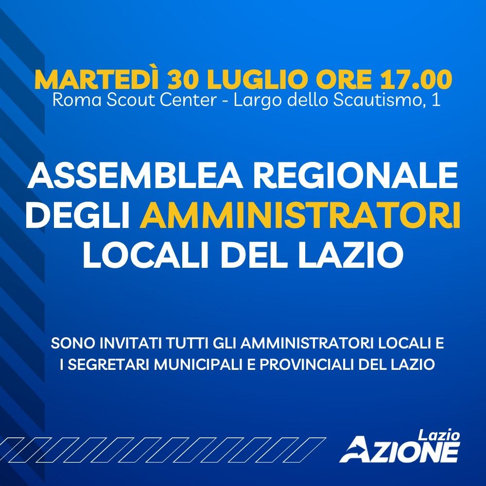 Assemblea regionale degli amministratori locali di Lazio in Azione