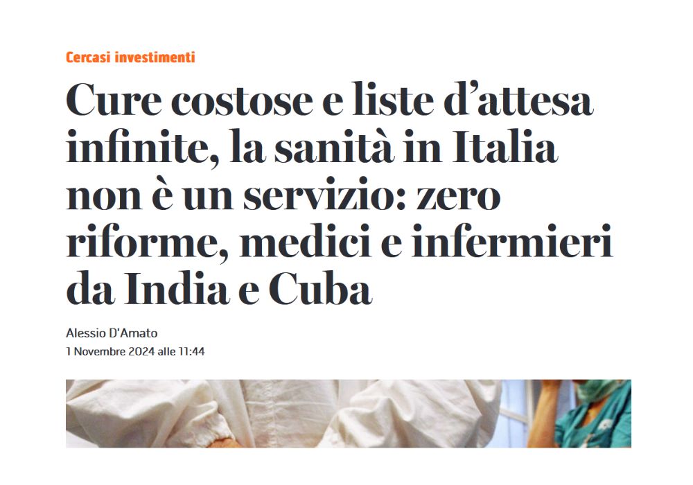 Riforme e investimenti per la sanità