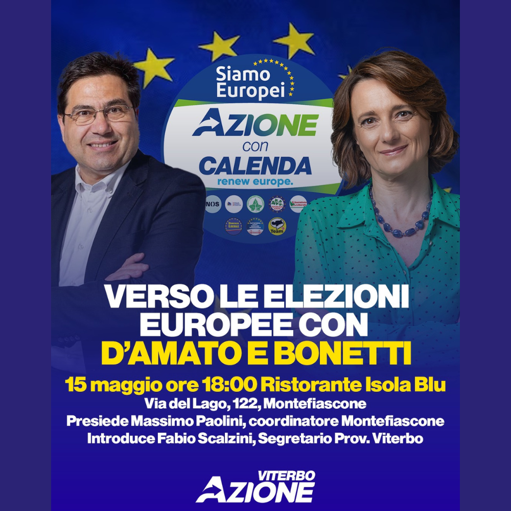 Verso le elezioni europee con D'Amato e Bonetti